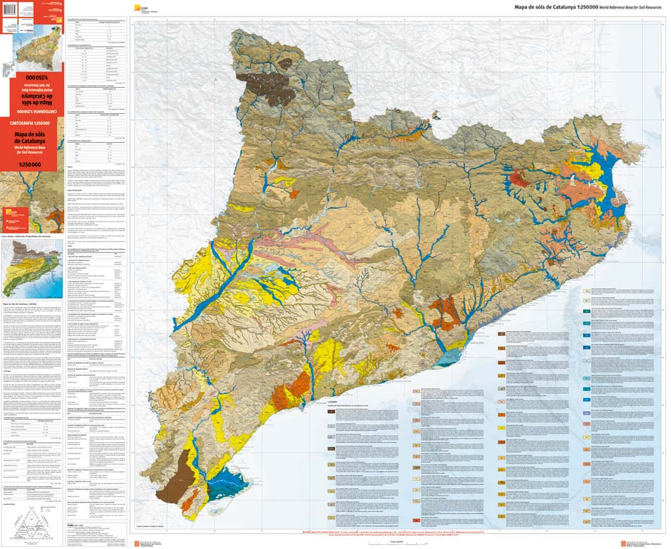 Miniatura del Mapa de sòls de Catalunya 1:250.000 World Reference Base for Soil Resources