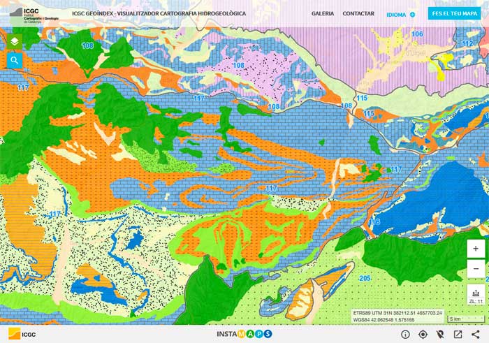 Visor Geoíndex de cartografia hidrogeològica