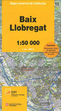 Mapa comarcal 1:50.000. Baix Llobregat
