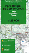 Mapa topogràfic 1:25.000 del Parc Natural de Cap de Creus
