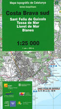 Mapa topogràfic de Catalunya 1:25.000. Costa Brava sud