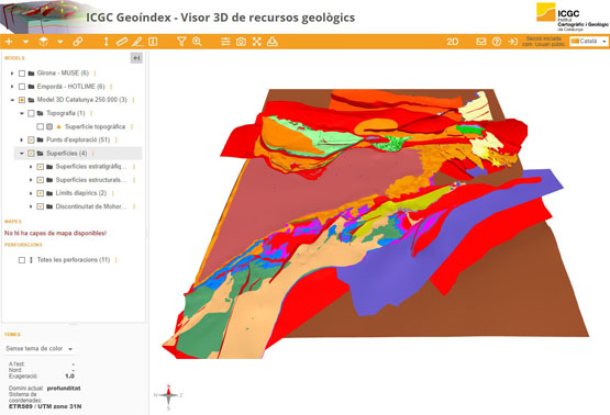 Model 3D de superfícies geològiques: Conèixer el subsol per contribuir a la descarbonització