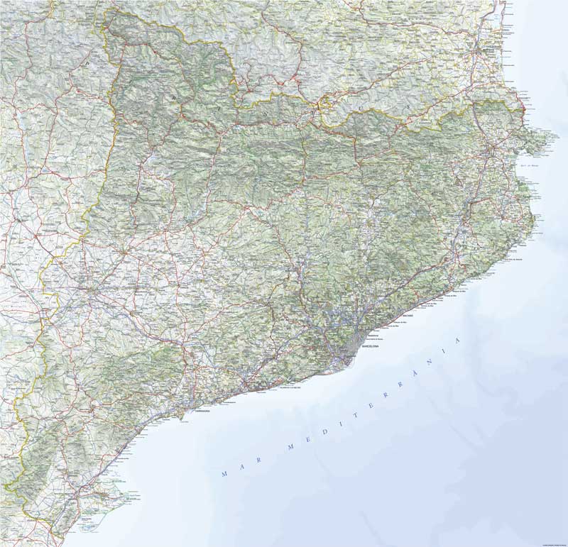 Minatura del Mapa topogràfic de Catalunya 1:250.000